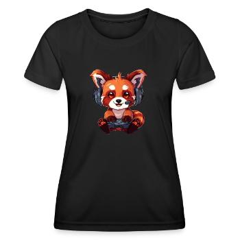 Red Panda Gaming Panda roux Petit panda - T-shirt sport Femme - noir - Devant - AI Model Female 172 light (172cm)