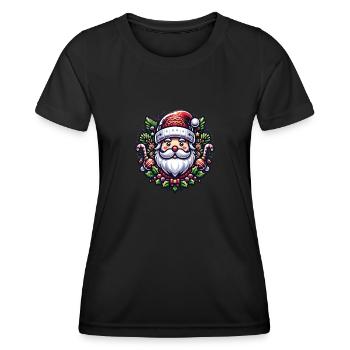 Weihnachts Noël moche - T-shirt sport Femme - noir - Devant - AI Model Female 172 light (172cm)