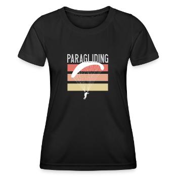 Paragliding & Gleitschirmfliegen - Frauen Funktions-T-Shirt - Schwarz - Vorne - AI Model Female 172 light (172cm)