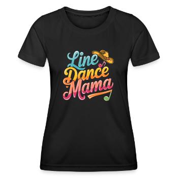 Mama tanzt Danse en ligne Maman - T-shirt sport Femme - noir - Devant - AI Model Female 172 light (172cm)