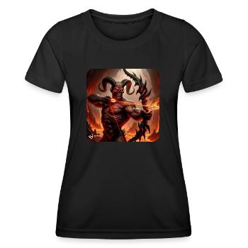 Archery Hell Demon - Women's Functional T-Shirt - black - Front - AI Model Female 172 light (172cm)