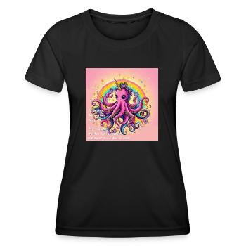 OIcdsG1 6 - Women's Functional T-Shirt - black - Front - AI Model Female 172 light (172cm)