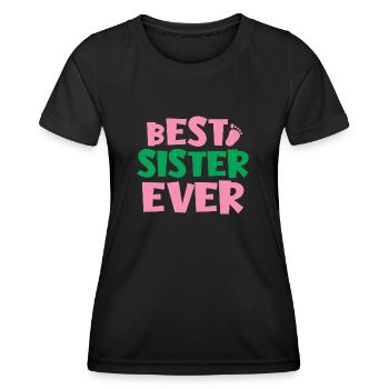 Beste Schwester - Frauen Funktions-T-Shirt - Schwarz - Vorne - AI Model Female 172 light (172cm)