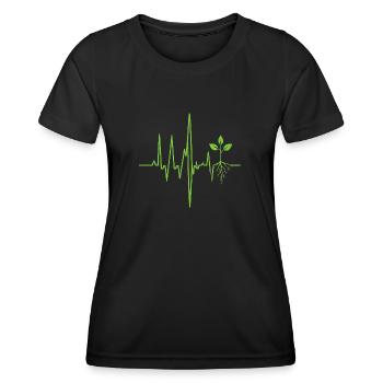 Natürliche Harmonie: Musik und Natur in Perfektion - Frauen Funktions-T-Shirt - Schwarz - Vorne - AI Model Female 172 light (172cm)