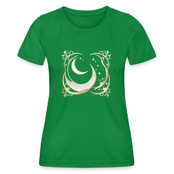 Ramadan Gift Eid Mubarak Islam Allah Muslim - Women's Functional T-Shirt - kelly green - Front - AI Model Female 172 dark (172cm)