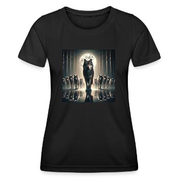 Mâle alpha - T-shirt sport Femme - noir - Devant - AI Model Female 172 light (172cm)