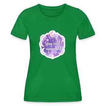 Mystique Moonchild Céleste Boho Astrologie - T-shirt sport Femme - vert - Devant - AI Model Female 172 dark (172cm)