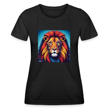 Lion Gemini - Women's Functional T-Shirt - black - Front - AI Model Female 172 light (172cm)