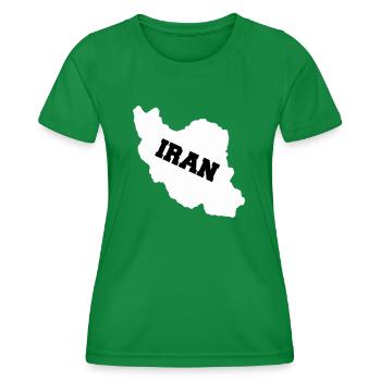 iran - Frauen Funktions-T-Shirt - Kelly Green - Vorne - AI Model Female 172 dark (172cm)