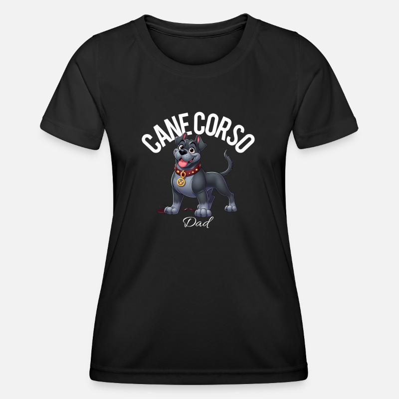Cane Corso Dad 3 - Women's Functional T-Shirt - black
