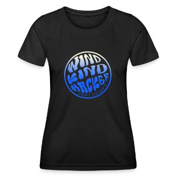WINDKIND Macker - Frauen Funktions-T-Shirt - Schwarz - Vorne - AI Model Female 172 light (172cm)