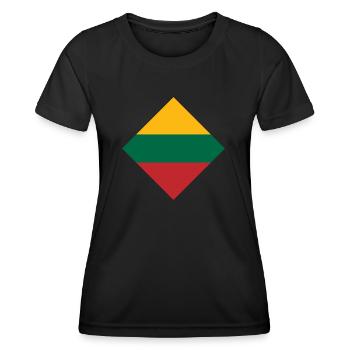 Lithuania - Women's Functional T-Shirt - black - Front - AI Model Female 172 light (172cm)