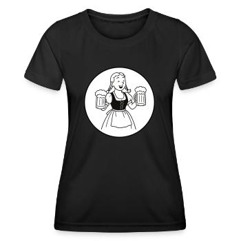 Bier mädchen - Women's Functional T-Shirt - black - Front - AI Model Female 172 light (172cm)