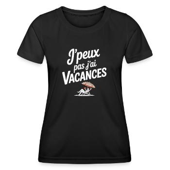 Ferien, Sommerferien - Frauen Funktions-T-Shirt - Schwarz - Vorne - AI Model Female 172 light (172cm)