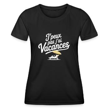 Ferien, Sommerferien - Frauen Funktions-T-Shirt - Schwarz - Vorne - AI Model Female 172 light (172cm)