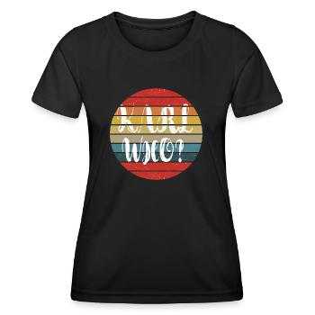 Karl Who? - Frauen Funktions-T-Shirt - Schwarz - Vorne - AI Model Female 172 light (172cm)
