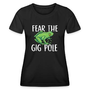 Craignez le poteau de concert Concevoir pour une chasse aux grenouilles - T-shirt sport Femme - noir - Devant - AI Model Female 172 light (172cm)