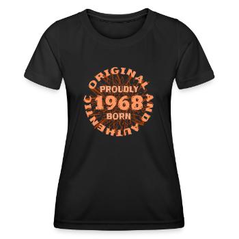 Prozent 1968 - Frauen Funktions-T-Shirt - Schwarz - Vorne - AI Model Female 172 light (172cm)