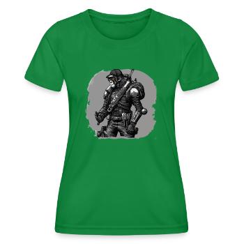 Monkey rebel - Women's Functional T-Shirt - kelly green - Front - AI Model Female 172 dark (172cm)
