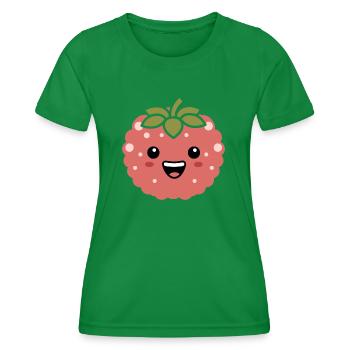Fruit Humour little lychee - Women's Functional T-Shirt - kelly green - Front - AI Model Female 172 dark (172cm)