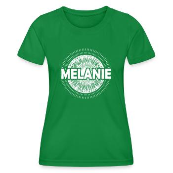 Gift Idea Melanie - Women's Functional T-Shirt - kelly green - Front - AI Model Female 172 dark (172cm)