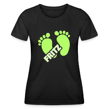 Cadeau pour Fritz - T-shirt sport Femme - noir - Devant - AI Model Female 172 light (172cm)