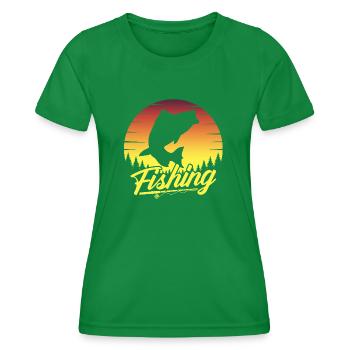 fisch, fisch, angeln, see, meer, angeln, fauna, exotisch - Frauen Funktions-T-Shirt - Kelly Green - Vorne - AI Model Female 172 dark (172cm)