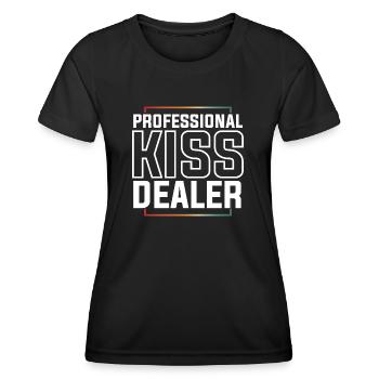 Professional Kisser - Frauen Funktions-T-Shirt - Schwarz - Vorne - AI Model Female 172 light (172cm)