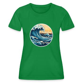 Brandung - Frauen Funktions-T-Shirt - Kelly Green - Vorne - AI Model Female 172 dark (172cm)