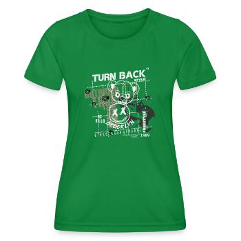 Street Wear Urban Bear - Frauen Funktions-T-Shirt - Kelly Green - Vorne - AI Model Female 172 dark (172cm)