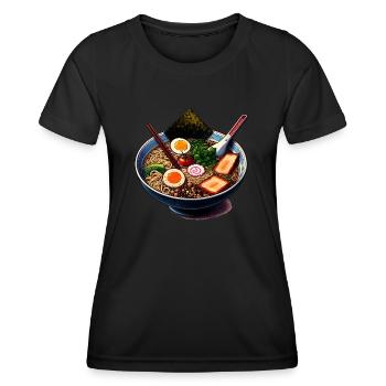 Ramen Nudelsuppe - Frauen Funktions-T-Shirt - Schwarz - Vorne - AI Model Female 172 light (172cm)