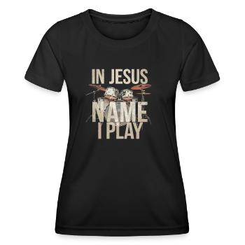 Dynamics in worship - Women's Functional T-Shirt - black - Front - AI Model Female 172 light (172cm)