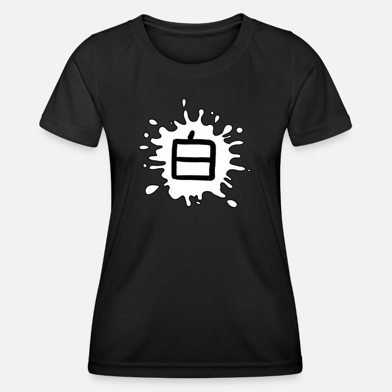Color: White in Japanese - Women's Functional T-Shirt - black