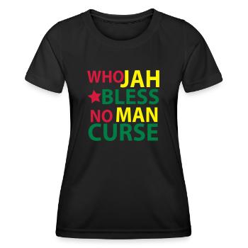 who jah bless - T-shirt sport Femme - noir - Devant - AI Model Female 172 light (172cm)