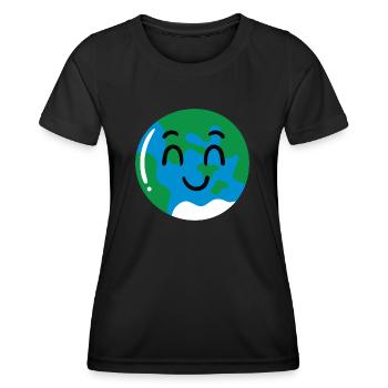 Erde - Frauen Funktions-T-Shirt - Schwarz - Vorne - AI Model Female 172 light (172cm)