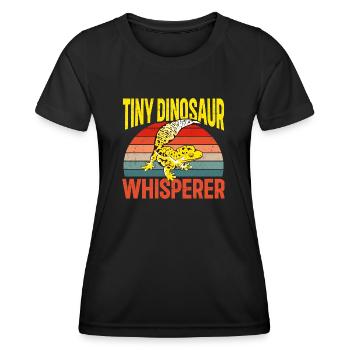 Leopard Gecko Lizard Reptiles Herpetologist - Women's Functional T-Shirt - black - Front - AI Model Female 172 light (172cm)