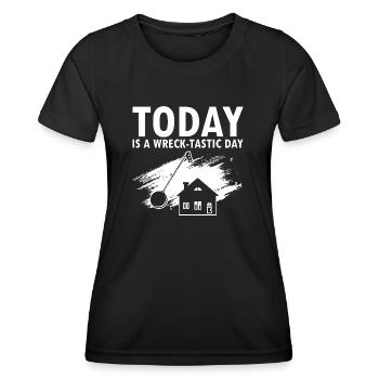 House Demolition and Renovation Design - Women's Functional T-Shirt - black - Front - AI Model Female 172 light (172cm)