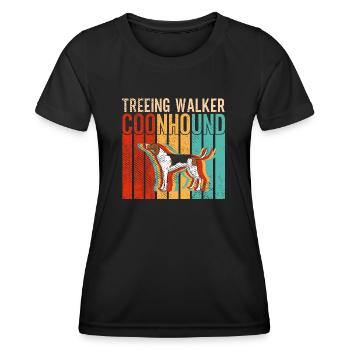 Treeing Walker Coonhound - Women's Functional T-Shirt - black - Front - AI Model Female 172 light (172cm)
