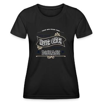 Menuisier Aaron Charpentier T-shirts Maçon - T-shirt sport Femme - noir - Devant - AI Model Female 172 light (172cm)