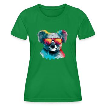 Koko, der Koala mit Brille - Frauen Funktions-T-Shirt - Kelly Green - Vorne - AI Model Female 172 dark (172cm)
