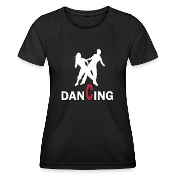 Dancing Dance Music - Frauen Funktions-T-Shirt - Schwarz - Vorne - AI Model Female 172 light (172cm)