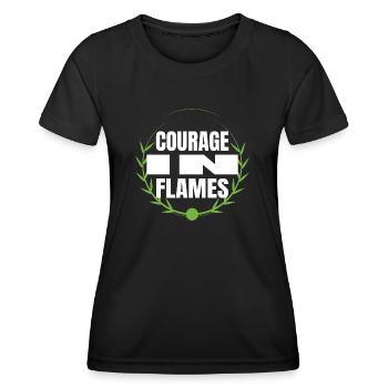 Cadeau d’anniversaire de force de caractère - T-shirt sport Femme - noir - Devant - AI Model Female 172 light (172cm)