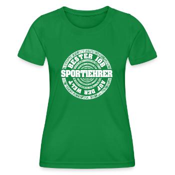 Job Sportlehrer - Frauen Funktions-T-Shirt - Kelly Green - Vorne - AI Model Female 172 dark (172cm)