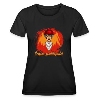 Black Forest Girl Black Forest German Forest - Women's Functional T-Shirt - black - Front - AI Model Female 172 light (172cm)