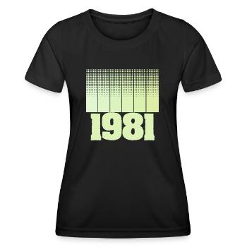Spiel 1981 - Frauen Funktions-T-Shirt - Schwarz - Vorne - AI Model Female 172 light (172cm)