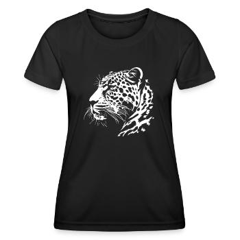 Leopard - Women's Functional T-Shirt - black - Front - AI Model Female 172 light (172cm)