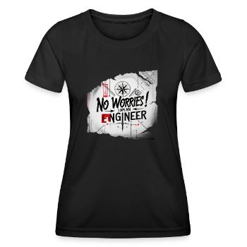 ein Ingenieur - Frauen Funktions-T-Shirt - Schwarz - Vorne - AI Model Female 172 light (172cm)