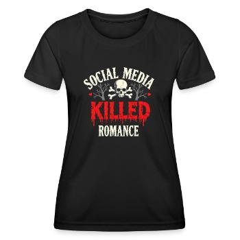 Relationship Drama - Social Media - Frauen Funktions-T-Shirt - Schwarz - Vorne - AI Model Female 172 light (172cm)