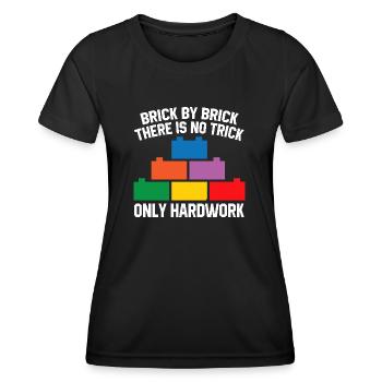 Brick Builder Brick Building Master Builder - Women's Functional T-Shirt - black - Front - AI Model Female 172 light (172cm)