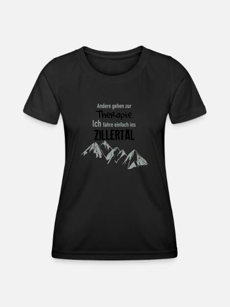 Therapie - Frauen Funktions-T-Shirt - Schwarz